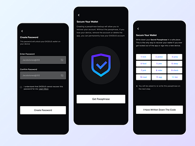 Wallet Design - Secure appdesign crypto cryptowallet swapapp ui ux wallet walletdesign