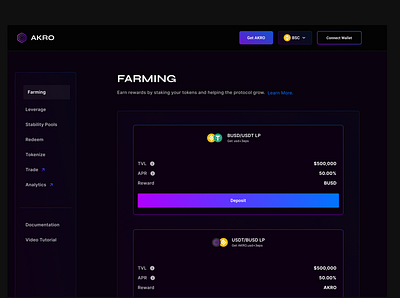 Yield Farming - Design Page crypto design farmingdesign graphic design ui webdesign