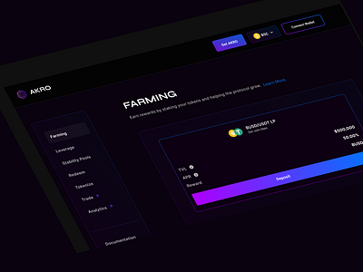 Yield Farming - Design Page