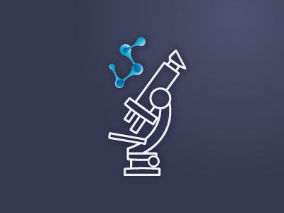 Clinical Laboratory branding cell icon laboratory logo molecule science