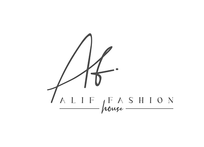 Alif Fashion House Logo branding design flat logo graphic design icon illustration logo vector