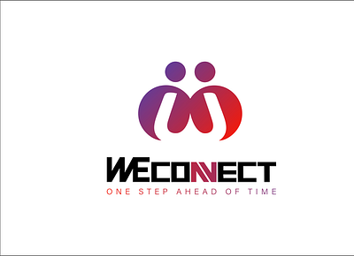 We connect logo. (Version 2.0) branding design flat logo graphic design icon illustration logo ui ux vector