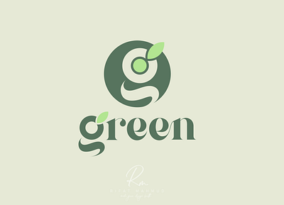 'Green' Logo concept branding design flat logo graphic design icon illustration logo ui ux vector