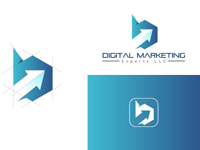 Digital marketing company logo branding design flat logo graphic design icon illustration logo ui ux vector