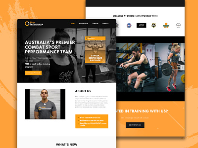 Ethos Performance - Website Design athlete branding web design website