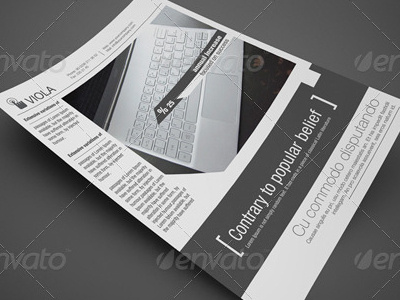 Clean creative flyer ad ad flyer black clean commerce corporate creative customizable flyer industrial layered photo psd unique white