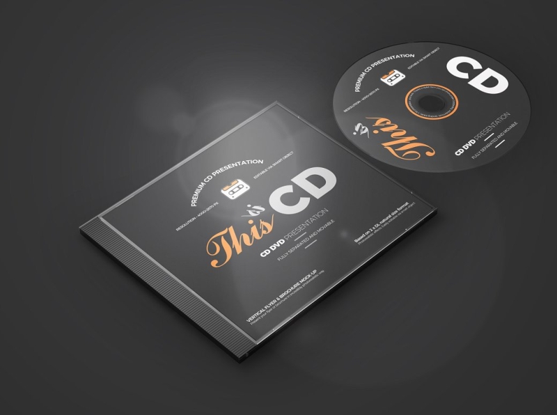 Free CD/DVD Album Mock-up by GraphicBoat on Dribbble