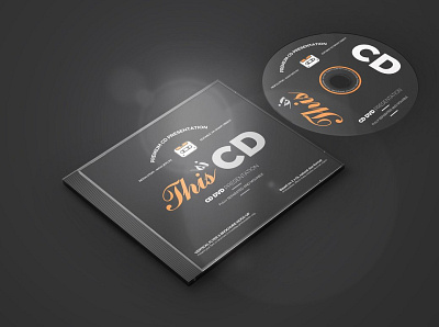 Free CD/DVD Album Mock-up cd cover cover design dvd cover