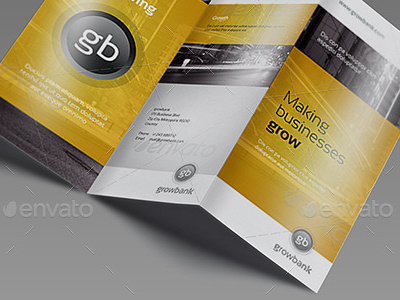 Tri Fold / Brochure / Mock-Up a4 size mockup realistic render seperated shadow shine showcase tri fold trifold