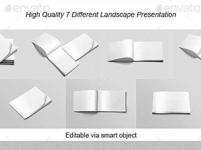 Booklet / Catalog / Magazine Mock-Up Landscape