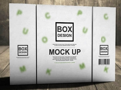 3D Product Box Mock Up hand made identity mock up package paper product professional realistic shadow template textures