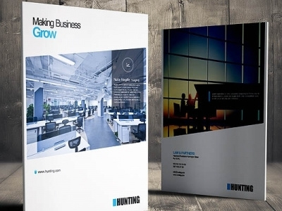 Blue Business Brochure brochure business catalog cmyk corporate creative customizable editable layered print ready psd us letter