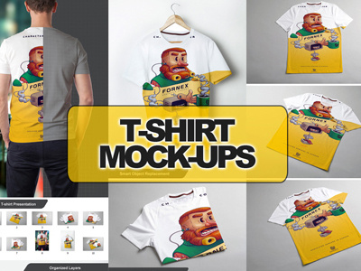 T-Shirt Mock-up 10 in 1 apparel color female mock up mock ups preview mockup photo realistic realistic shirt