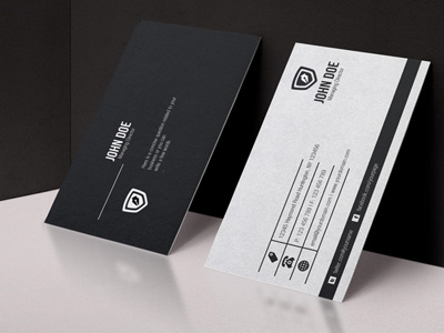 Free Black White Business Card vol. 2 business card cards clean presentation