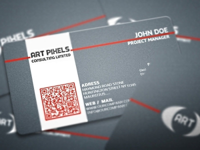 Art Business Card art business card background blue business card canvas card clean company card corporate high quality jean line name pattern premium card red line