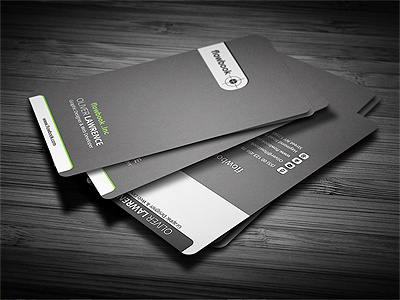 Name Card black business card corporate creative green name name card print ready psd white