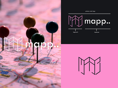 Mapp branding graphic design logo