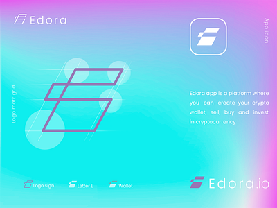 Edora app adobe illustrator branding graphic design logo vector