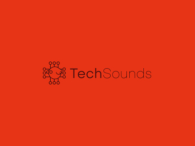 TechSounds logo adobe illustrator design graphic design illustration logo vector