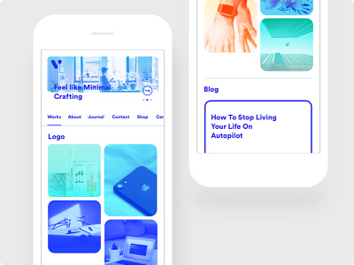 Mobile | Minimal Portfolio Theme design dribbble minimal mobile portfolio theme ui ux web web design website