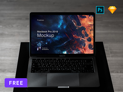 Free Mockup Macbook Pro 18 Sketch And Psd By Worawaluns On Dribbble