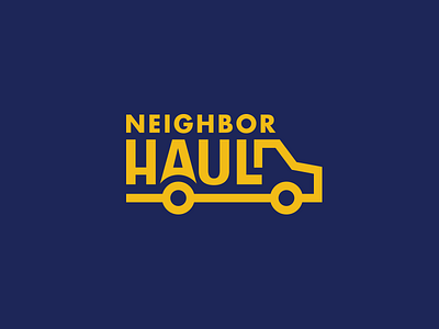 Neighborhaul app identity logo moving truck