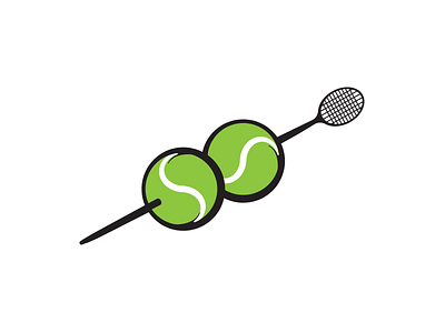 Smashed logo martini sports tennis