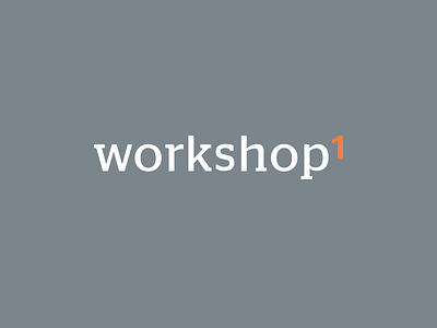 Workshop1 custom type logo logotype stag typography workshop1