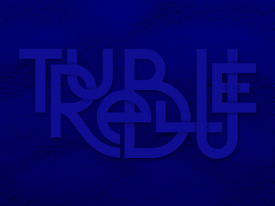 True Blue blue lettering true type yves klein