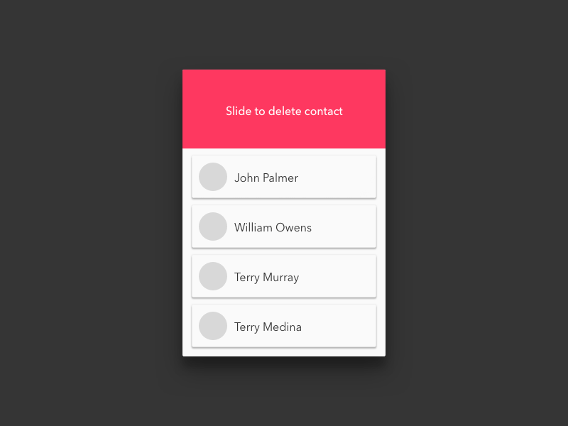 Material Design——Delete by Xer.Lee