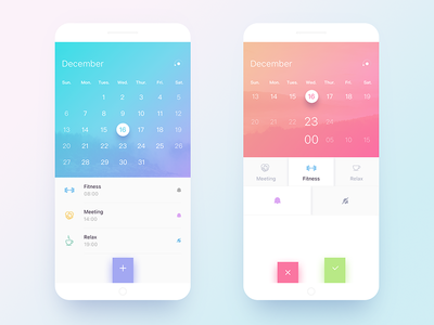 Calendar Design by Xer.Lee - Dribbble