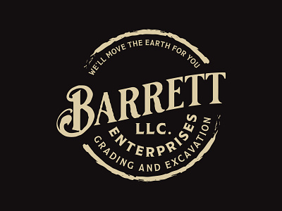 Barrett Enterprises // Logo + Illustration branding construction illustration logo texas