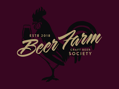 Beer Farm // Branding bar beer bar brand identity branding craft beer rooster