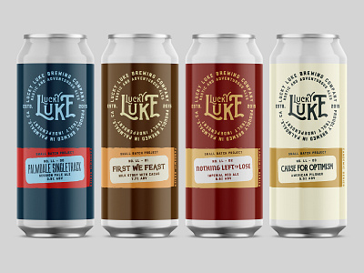 Lucky Luke Brewing Co. // CANdemic Series beer can branding brewery craft beer design label design packaging packaging design