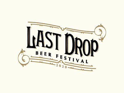Last Drop Beer Festival // Logo branding brewery craft beer design logo