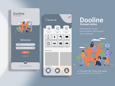Dooline app design digital wallet