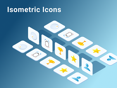 Isometric Icons design icon isometric minimal