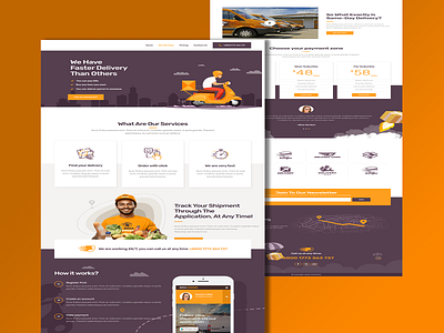 Delivery WordPress Landing Page business website delivery website landing page responsive website web design web development wordpress website