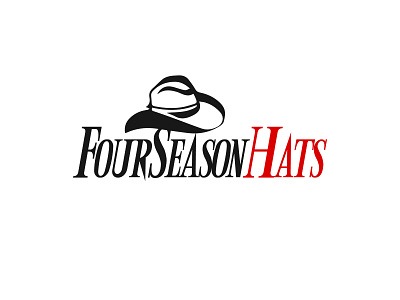 Four Season Hats Logo app creative creative design design flat icon identity illustration logo logo design minimal typography vector