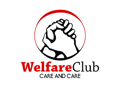 Welfare Club Logo app creative creative design design flat icon identity illustration logo logo design minimal typography vector