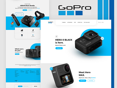 Gopro 8 and MAX landing page Redesign 2019 concept gopro 8 iron sketch landing page landing page design redesign theme theme design ui ui ux user experience user interface ux design website website design