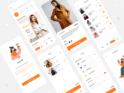Cloth Shopping - Ecommerce animation app application cloth design e commerce onlineshopping prototyping shopping uidesign uikit uxdesign