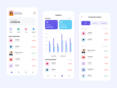 Finance App android app application concept finance ios manager money uidesign uikit uiux xd