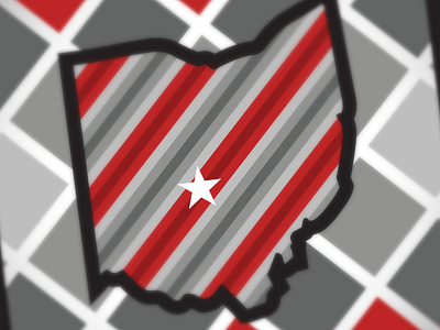 Oh - Aitch - Eye - Oh card ohio star stripes