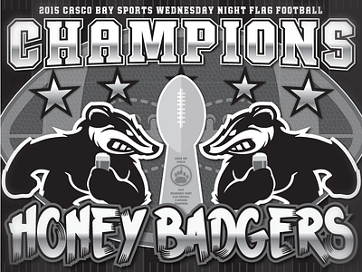 Football Championship Poster champion honey badger football poster