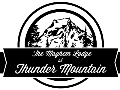 Thunder Mountain logo mayhem mountain thunder