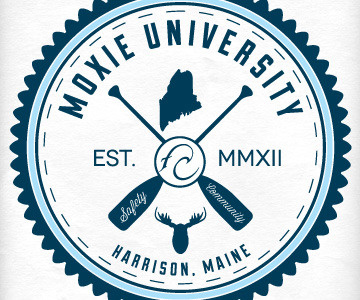 Moxie University Logo 1.1 logo maine moose paddle university