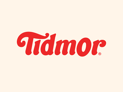 Tidmor lettering logo type typography