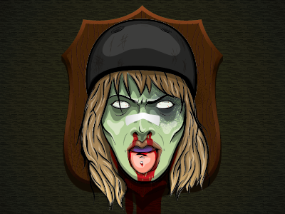Zombie Roller Derby illustration illustrator roller derby zombie