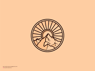 Sunset illustrations logo logo design logo illustration vector logo